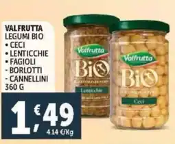 Deco Supermercati Valfrutta legumi bio offerta