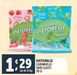 Deco Supermercati Dietorelle caramelle vari gusti offerta