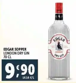 Deco Supermercati Edgar sopper london dry gin offerta