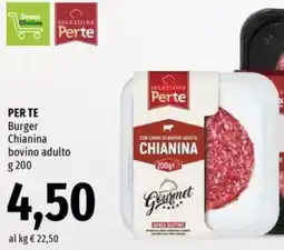 Famila Market PER TE Burger Chianina bovino adulto offerta