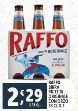 Deco Supermercati Raffo birra ricetta originale con orzo offerta