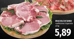 Famila Market Braciole di suino offerta