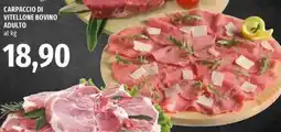 Famila Market Carpaccio di vitellone bovino adulto offerta