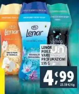 Deco Supermercati Lenor perle varie profumazioni offerta