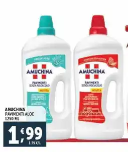 Deco Supermercati Amuchina pavimenti aloe offerta
