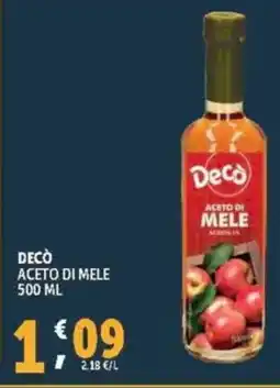 Deco Supermercati Decò aceto di mele offerta