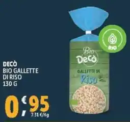 Deco Supermercati Decò bio gallette di riso offerta