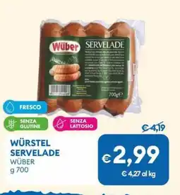 MD Discount Würstel servelade WÜBER offerta