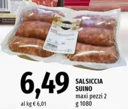 Famila Market Salsiccia suino offerta