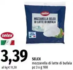 Famila Market SELEX mozzarella di latte di bufala offerta