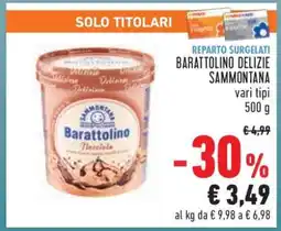 Conad BARATTOLINO DELIZIE SAMMONTANA offerta