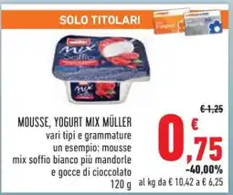 Conad Mousse, Yogurt Mix Müller offerta