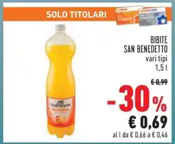 Conad Bibite San Benedetto offerta