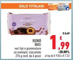 Conad Buondì Bauli offerta