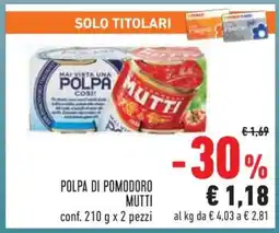 Conad POLPA DI POMODORO MUTTI offerta