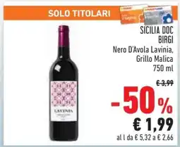 Conad SICILIA DOC BIRGI offerta