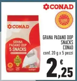 Conad GRANA PADANO DOP SNACKS CONAD offerta