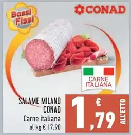 Conad Salame Milano Conad offerta