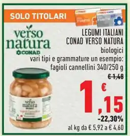 Conad LEGUMI ITALIANI CONAD VERSO NATURA offerta