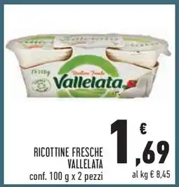 Conad Ricottine Fresche Vallelata offerta