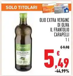 Conad Olio Extra Vergine di Oliva Il Frantoio Carapelli offerta