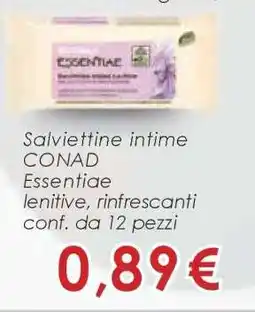 Conad Salviettine intime CONAD offerta