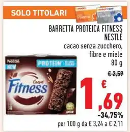 Conad BARRETTA PROTEICA FITNESS NESTLÉ offerta