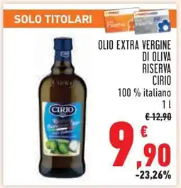 Conad OLIO EXTRA VERGINE DI OLIVA RISERVA CIRIO offerta
