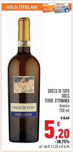 Conad Greco di Tufo DOCG Terre D'Erminia offerta