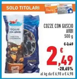 Conad Cozze con Guscio Arbi offerta
