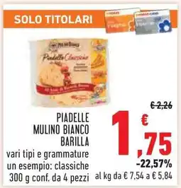 Conad PIADELLE MULINO BIANCO BARILLA offerta