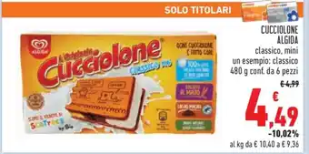 Conad CUCCIOLONE ALGIDA offerta