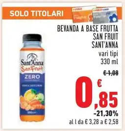 Conad BEVANDA A BASE FRUTTA SAN FRUIT SANT’ANNA offerta