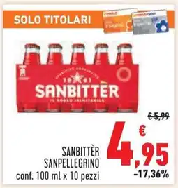 Conad SANBITTÈR SANPELLEGRINO offerta
