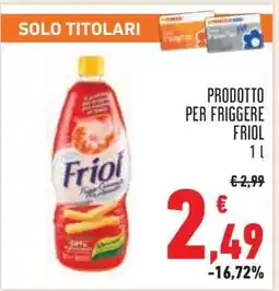 Conad PRODOTTO PER FRIGGERE FRIOL offerta