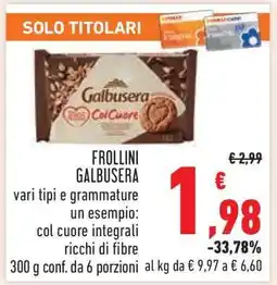 Conad FROLLINI GALBUSERA offerta