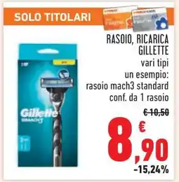 Conad RASOIO, RICARICA GILLETTE offerta