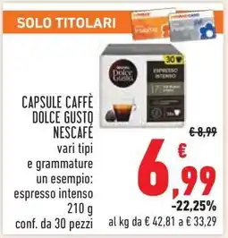 Conad CAPSULE CAFFÈ DOLCE GUSTO NESCAFÉ offerta