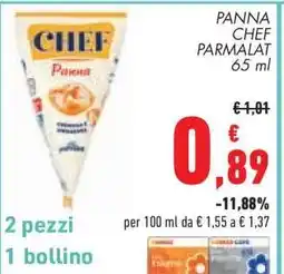 Conad PANNA CHEF PARMALAT offerta