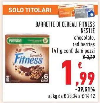 Conad BARRETTE DI CEREALI FITNESS NESTLÉ offerta
