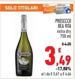 Conad Prosecco Bea Vita offerta
