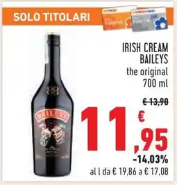 Conad Irish Cream Baileys offerta