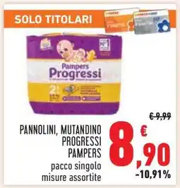 Conad Pannolini, Mutandino Progressi Pampers offerta