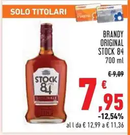 Conad BRANDY ORIGINAL STOCK 84 offerta
