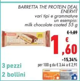 Conad BARRETTA THE PROTEIN DEAL ENERVIT offerta