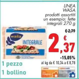 Conad LINEA WASA offerta