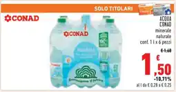 Conad Acqua Conad offerta