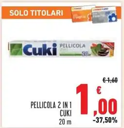 Conad PELLICOLA 2 IN 1 CUKI offerta