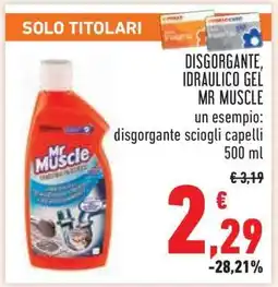 Conad Disgorgante, Idraulico Gel Mr Muscle offerta