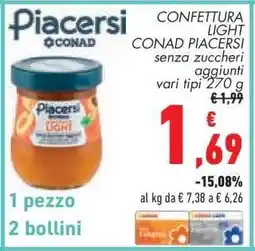 Conad CONFETTURA LIGHT CONAD PIACERSI offerta